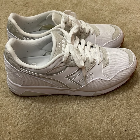 Diadora N9002 Suede Sneakers Size 9 Color White Cream - Picture 5 of 11
